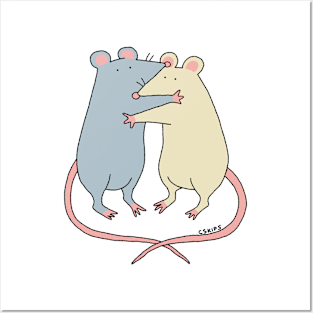 Rat Hug Posters and Art